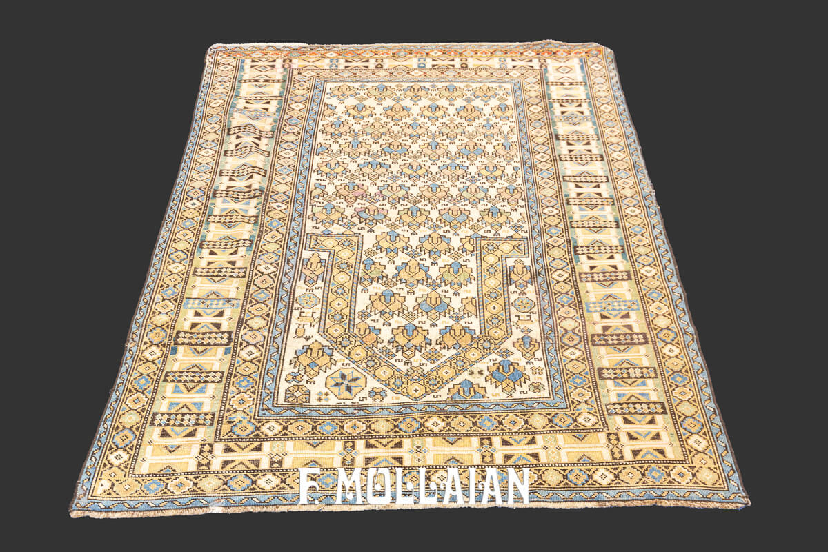 Antique Caucasian Daghestan Prayer-field Rug n°:14796777